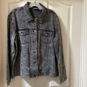 Embroidered denim jacket